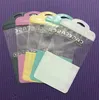 Colorful Zipper Lock Mobile Phone Accessories Cell Phone Case Earphone USB Cable Retail Packing Bag OPP PP PVC Poly Plastic Packaging Bag