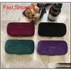 New Bee Glasses Box Color Suede Sunglasses Case Brand Red Green Sunglasses Bag Cloth 4 Colors 4P7Y82243324