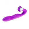 NXY Dildos Dil Vibratör Kadın Kadınlar Seks Ürün Oyuncaklar Teleskopik Rotasyon Titreşim Teşvik Vajina Klitoris G Spot Dildo Isıtma ile 0105