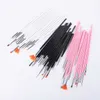 15 Stks Professionele Gel Nail Borstels 15 Maten Nail Art Acrylic Brush Pennen Houten Handvat Dagtekening Paint Borstel Set