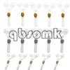 QBSOMK DUBBEL BURNER GLASS PIPE ART Rökningsrör Skull Vattenrör för vattenpipa Shisha Oil Rigs Tobak Cigaretter Handrör gratis Hosah Pipes