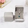 Velvet Jewelry Boxes Gift Pendant Necklace Rectangle Shape Display Show Case Weddings Party Jewellry Packaging Box for Drop Earrings 8*7*4cm
