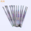 Wholesale Rainbow Metal Wax Dabber Tool Stainless Steel Wax oil rig Carving tool for Dab Metal Nail and Quartz Nails 710