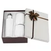 3pcs/set Gift Wine Tumbler Mug Set Stainless Steel Double Wall Insulated With One 500ml Bottle Two 12oz Wine Mugs HH21-05