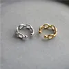 Hoop & Huggie Hollow Chain Gold Silver Color Wrap Cartilago Clip On Earrings For Women Irregular No Piercing Without Hole Jewelry SD22401