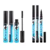 Yanqina Marke Black Eye Mascara Eyeliner Set Long Eyelash Silikonbürste geschwungene Mascaras wasserdichte Makeup8251695