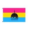 Bandiera dell'orgoglio bisessuale di spedizione DHL LGBT 90 * 150 cm Bandiera arcobaleno blu rosa Decorazioni per la casa Banner bandiera LGBT gay friendly