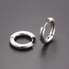 Fashioners Ronde Cirkel Pendientes Kleur Goud Zwart Titanium Steel Ronde 5 mm Dikke Handgrepen Hoop Huggie Earring Sieraden1058323