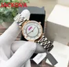 Mujeres Pequeños Diamantes Círculo Relojes 32mm Popular Casual Moda Relojes de Marca Mujer Dama Vestido Reloj de cuarzo Reloj de Alta Calidad Reloj de pulsera