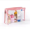 Kozmetik Çantası Seti Flamingo Lady Baskılı Saklama Poşetleri PVC Su geçirmez Yıkama Çanta Taşınabilir Üç parçalı Tuvalet Çanta 3 BT677 Tasarımları