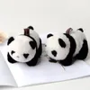Yaratıcı Moda Peluş Hayvan Panda Anahtarlık Çift Otomatik Anahtar Zincirler Anahtar Yüzük Kadınlar Cazibe Araba Çantası Kolye Noel Hediyesi Jewelry6685754