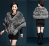 autumn and winter fashion new fox fur silver fox imitation fur shawl coat cloak women fashion imitation fur threepiece shawl8514813