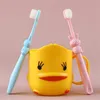 Kinder Cartoon Griff Zahnbürste Gute Reinigung Baby Zahnbürsten Mundpflege Werkzeug Kinder Kaninchen Zahnbürste 20220223 H1