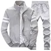 Bolubao Sporting Men Winter Track Suits Sets Mannen Warme Hooded Sportkleding Gevoerd Dikke Tracksuit 2 stks Jas + Pant Set Male 211222