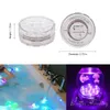 Jarrón sumergible bajo el agua 10 Led control remoto RGB luz de vela funciona con pilas lámpara de noche fiesta al aire libre decoración de la piscina