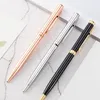 New Creative Cute Color Rainbow Rose Gold Ballpoint Pen Metal Luxury Pen for School Office Writing Supplies Student Kawaii Stationery