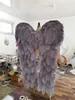 Новое поступление, роскошные серые страусиные перья, крылья ангела, мужские и женские модные реквизит для фотосъемки, креативные украшения для свадебной студии