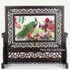 Chinese stijl decor ambachten decoraties kantoor thuis accessoires ornamenten hand zijde borduurwerk patronen met wenge hout frame huwelijksgeschenk