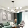 Nordic Style Glass Led Pendant Lamp Creative Minimalistic Magic Bönor Design Livingroom Bar Hängande ljusarmaturer
