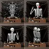 Mode Skull Tapestry Polyester Wall Hanging Hallowmas Decoration Printing TablecoLt