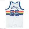 Custom Stitched Dikembe Mutombo #55 Jersey white Mens Throwbacks Basketball jerseys Cheap Men Women Youth Je