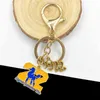 Handgjorda grekiska sorority sigma gamma rho pudel ee-yip shield 1922 tofs nyckelringar nyckelringar väska tillbehör smycken