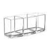 3 trous Transparent acrylique outil de pinceau de maquillage cosmétique boîte de rangement de maquillage étui porte-pinceau de maquillage organisateur de table outil de maquillage 1222083