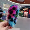 Women Plush Fuzzy Headbands Gilrs Fur Hairbands Rainbow Color Hair Bands Hair Accessories New Year Chirstmas Party Headband E122108018131