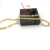 18 K Stempel Link China Ketting Flat Cubaanse Curb Link Chain Geel Gold GF 60 * 8 mm breed 24 "