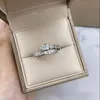 Solitaire ring desingers mannen en vrouwen breedte smalle versie luxe open gemakkelijk om dame te vervormen zilveren slang vergulde lichte bot vol diamant patroon paar mooi