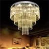 Modern minimalist led crystal chandelier living room bedroom ceiling lamp luxury double crystal lamp factory wholesale lamps