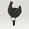 Garden Decorations Chicken Yard Art New Design Lawn Furnishing Articles Imitation Acrylic Material Chicken 5 Style
