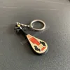 Classic Piano Guitar Keychain Car Key Chain Silicone Key Ring Musical Instruments Pendant Accessories For Men Women Gift