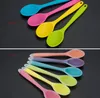 Home Use Mini Silicone Spoon Colorful Heat Resistant Spoons Kitchenware Cooking Tools Utensil 20.5*4.5cm SN3410