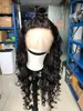 Brasilianska Human Hair Lace Base 360 ​​Lace Paryks Virgin Hair Natural Wave 150% Paryker med Baby Hair