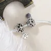 フィットPandora Bracelet 30pcsラブトランスフォームアメリカペンダントダンジングチャームビーズシルバーチャームビーズ卸売DIYヨーロッパネックレスジュエリー