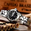 Wristwatches JSDUN Ladies Mechanical Watch التلقائي من الفولاذ المقاوم للصدأ مقاوم للماء RELOJ DE MUJER 8813