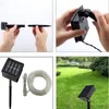 DHL 2020 LED Tuin Licht Waterdicht Outdoor 7M 12 M LED Solar String Decor Holiday Patio Landschap Bruiloft Kerstmis Lawn Lampen