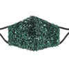 Masques en coton à paillettes Réutilisable Tissu lavable Respirant Designer Réglable Masque facial mignon pour femmes adultes filles 6 couleurs EEA3429