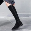 Aafashion Nieuwste Luxe Dames Designer Laarzen 100% Lederen Hoge Hakken Lente en Herfst Over de Knieboots Winter Damesschoenen