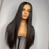 Long Straight Lace Front Wig 28 30 Inch Brazilian T Part Lace Frontal Human Hair Wigs For Black Women Pre Plucked Bleached Knots9155497