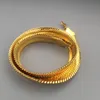10 MM Breite Schlangenknochenkette Gelbgold Gefüllt Herren Statement Fischgrätenhalskette 76cm(30")