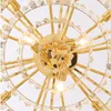 Post Modern Metal подвеска American Simple Luxury Crouxer Luster Crystal Hanging Lights for Foyer Stoom Room Decor Decor E14 Светодиодная лампа