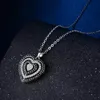 Crystal Diamond Heart Naszyjnik Wisiant Romantyczna pusta miłość Kobiety naszyjniki