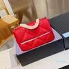 Bolsos de cuero de piel de cordero para mujer