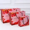 ローズキャンディクッキーギフトラップ紙袋ピンクフラワーチョコレートボックス結婚披露宴ビスケット包装バレンタインデー