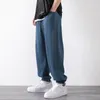 Summer Ultra Thin Casual Pants Mens Loose and Breatble Pants Trend Leggings Show Drooping Sports Harem Trousers Joggers Woman 220212