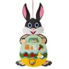 Filz Osterhase DIY Filz Handarbeit Hase abnehmbare Ornament Wandbehang Spiel Ostergeschenk Kinder Ostergeschenk