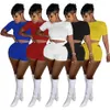 10 Types Women Short Sleeve Tracksuits Outfits 2 Piece Set Jogging Sportsuit Legging Sportswear Sweatshit Tights Print K8676