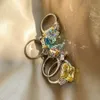 Oryginalny projekt Party Pierścień Real 925 Sterling Silver CZ Diamond Pierścień Europejski Amerykanin Popularny 8A Cyrkon Obrączki ślubne Biżuteria dla kobiet Dziewczyna Love Prezent